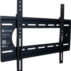 Seura® Black Powder Coat Outdoor Slim TV Wall Mount