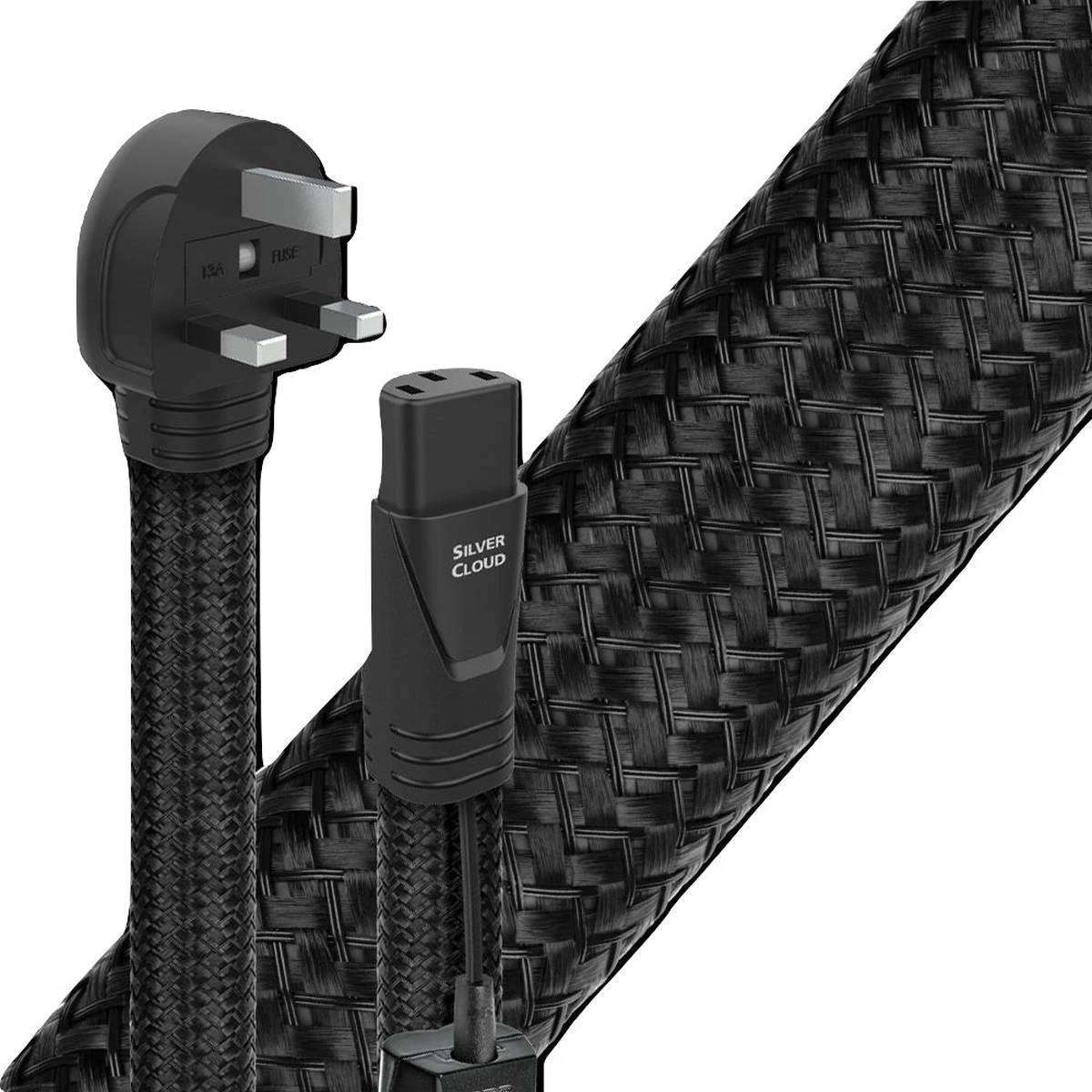 AudioQuest® Silver Cloud Black 2.0 M US IEC 13 AC Power Cable 2 AudioQuest® Silver Cloud Black 2.0 M US IEC 13 AC Power Cable - Image 2